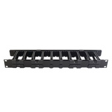Organizador de Cable Horizontal RouteIT, Sencillo, Para Rack de 19in, 4in de profundidad, 1UR