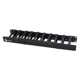 Organizador de Cable Horizontal RouteIT, Sencillo, Para Rack de 19in, 4in de profundidad, 1UR