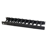 Organizador de Cable Horizontal RouteIT, Sencillo, Para Rack de 19in, 4in de profundidad, 1UR