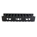 Organizador de Cable Horizontal RouteIT, Sencillo, Para Rack de 19in, 4in de profundidad, 2UR