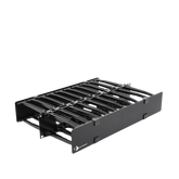 Organizador de Cable Horizontal RouteIT, Doble, Para Rack de 19in, 6in de profundidad, 2UR