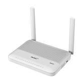 ONU GPON WiFi 6, Doble Banda 2.4/5 GHz, Compatible con OLT´s de Terceros, 4 puertos Gigabit Ethernet + 2 POTS + 1 USB + 1 CATV (RF), conector SC/APC