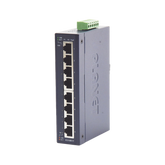 Switch Industrial No Administrable de 8 Puertos Gibabit 10/100/1000T, Diseñado para Montaje en Pared y Riel DIN