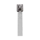 Cincho StrongHold de Acero Inoxidable Tipo 304, 201 mm largo x 7.9 mm ancho, Color Metálico, Paquete de 50pz