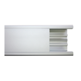 Canaleta de aluminio, 99 x 72 mm, tramo de 3m. (8101-80300)