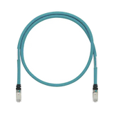 Patch Cord Cat6A de Grado Industrial 600V, Blindado SF/UTP, Calibre 26 AWG, Color Aqua, 5m