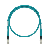 Patch Cord Cat5e de Grado Industrial 600V, Blindado SF/UTP, Calibre 24 AWG, Color Aqua, 2m
