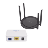 Kit 2 ONU Bridge V-Sol, Dual GPON/EPON con Router Home Wi-Fi Ideal para distribuciones WISP de mayor cobertura Wi-Fi en Hogares y Oficinas