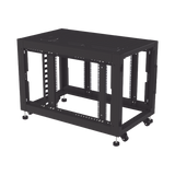 Gabinete Profesional de Piso para Telecomunicaciones de 12UR, 1000 mm Profundidad, Se envía el Gabinete armado.