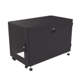 Gabinete Profesional de Piso para Telecomunicaciones de 12UR, 1000 mm Profundidad, Se envía el Gabinete armado.