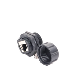 Acoplador Industrial RJ45-RJ45 Categoría 6 Blindado IP67 (Waterproof)