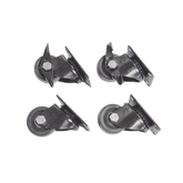 Juego de 4 Ruedas para Gabinetes Linkedpro Terminación R2 (2 con freno, 2 libres)