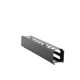 Organizador de Cables Horizontal de 2U para Rack de 19" con Cubierta Metálica