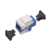 Acoplador Keystone de fibra óptica Monomodo SC/PC Simplex a SC/PC Simplex