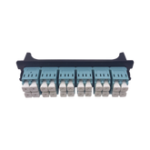 Placa acopladora para Distribuidor de Fibra Óptica LP-ODF-8024, incluye 12 acopladores LC Duplex Para fibra Multimodo