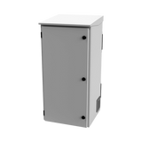 Gabinete de Exterior con Rack de 19" de 24U con Ventiladores y Termostato, Se envía el Gabinete Armado (Montaje a poste o torre se vende por separado).