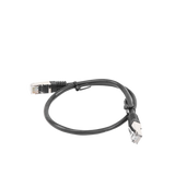 Cable de parcheo FTP Cat5e - 0.5 m - negro