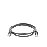 Cable de parcheo FTP Cat5e - 1 m - negro