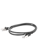Cable de parcheo FTP Cat5e - 1 m - negro