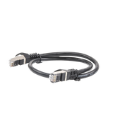 Cable de parcheo FTP Cat6 - 0.5 m - negro