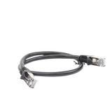 Cable de parcheo FTP Cat6 - 0.5 m - negro