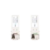 Transceptores Ópticos Industriales Bidireccionales SFP+ (Mini-Gbic) / Monomodo 1270 & 1330 nm / 10 Gbps / 10GBASE / Conector LC/UPC Simplex / DDM / Hasta 3 km / 2 Piezas