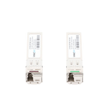 Transceptores Ópticos Industriales Bidireccionales SFP+ (Mini-Gbic) / Monomodo 1270 & 1330 nm / 10 Gbps / 10GBASE / Conector LC/UPC Simplex / DDM / Hasta 5 km / 2 Piezas