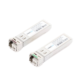 Transceptores Ópticos Industriales Bidireccionales SFP+ (Mini-Gbic) / Monomodo 1270 & 1330 nm / 10 Gbps / 10GBASE / Conector LC/UPC Simplex / DDM / Hasta 5 km / 2 Piezas