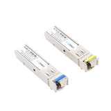 Transceptores Ópticos Industriales Bidireccionales SFP (Mini-Gbic) / Monomodo 1310 & 1550 nm / 1.25 Gbps / 1000BASE-BX / Conector LC/UPC Simplex / DDM / Hasta 5 km / 2 Piezas