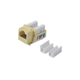 Módulo Jack Keystone Cat5e con terminación 110 (Punchdown) para faceplate - Color Amarillo