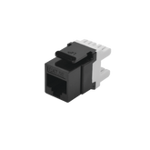 Módulo Jack Keystone Cat5e con terminación en ángulo 180 º Color Negro