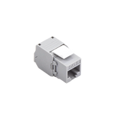 Módulo Jack Keystone Cat6 (toolless), con terminación en ángulo 180 º Color Gris, Compatible con Faceplate y Patchpanel Linkedpro