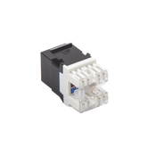 Módulo Jack Keystone Cat6 con terminación en ángulo 180 º Color Negro