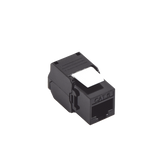 Módulo Jack Keystone Cat6A (toolless), con terminación en ángulo 180 º Color Negro, Compatible con Faceplate y Patchpanel Linkedpro