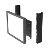 Montaje para Monitor VESA 75x75 hasta 200x200. Compatible con rack 19" 5U.