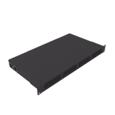 Distribuidor de fibra óptica vacio 19in, Acepta 4 placas Acopladoras de Linkedpro, hasta 24 fibras, 1UR, Incluye charola de empalme