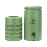 Pedestal para Cajas de Empalme de Fibra Óptica Cilíndrico Color Verde con Bracket Estandar (No incluye caja de empalme)