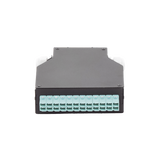 Distribuidor de Fibra Óptica para Riel Din, 12 Acopladores LC/UPC Duplex Multimodo con Charola de Empalme