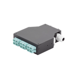 Distribuidor de Fibra Óptica para Riel Din, 6 Acopladores SC/UPC Multimodo con Charola de Empalme