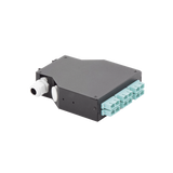 Distribuidor de Fibra Óptica para Riel Din, 6 Acopladores SC/UPC Multimodo con Charola de Empalme