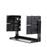 Rack Abierto de montaje en Pared, de 19in, 5 Unidades de rack, Profundidad Ajustable (8" a 12") con Charola de Uso Múltiple.