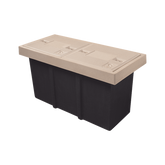 Registro de Telecomunicaciones L2T Ligero, 2 Tapas, Resistencia 2.5 Toneladas, Uso Peatonal