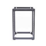 Rack Abierto de 4 Postes Instalación Pared o Piso de 14 Unidades, Ideal para Equipo de Audio!