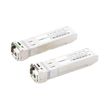 Transceptores Ópticos Bidireccionales SFP+ (Mini-Gbic) / Monomodo 1270 & 1330 nm / 10 Gbps / 10GBASE-BX / Conector LC/UPC Simplex / DDM / Hasta 10 km / 2 Piezas