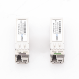 Transceptores Ópticos Bidireccionales SFP+ (Mini-Gbic) / Monomodo 1270 & 1330 nm / 10 Gbps / 1000BASE-BX / Conector LC/UPC Simplex / DDM / Hasta 40 km / 2 Piezas