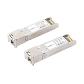 Transceptores Ópticos Bidireccionales SFP+ (Mini-Gbic) / Monomodo 1490 & 1550 nm / 10 Gbps / 10GBASE-BX / Conector LC/UPC Simplex / DDM / Hasta 80 km / 2 Piezas