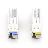 Transceptores Ópticos Bidireccionales SFP (Mini-Gbic) / Monomodo 1310 & 1550 nm / 1.25 Gbps / 1000BASE-BX / Conector LC/UPC Simplex / DDM / Hasta 20 km / 2 Piezas