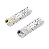 Transceptores Ópticos Bidireccionales SFP (Mini-Gbic) / Monomodo 1490 & 1550 nm / 1.25 Gbps / 1000BASE-BX / Conector LC/UPC Simplex / DDM / Hasta 60 km / 2 Piezas