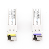 Transceptores Ópticos Bidireccionales SFP (Mini-Gbic) / Monomodo 1490 & 1550 nm / 1.25 Gbps / 1000BASE-BX / Conector LC/UPC Simplex / DDM / Hasta 80 km / 2 Piezas