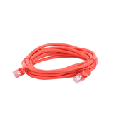 Cable de Parcheo UTP Cat5e - 3.0m. - Rojo